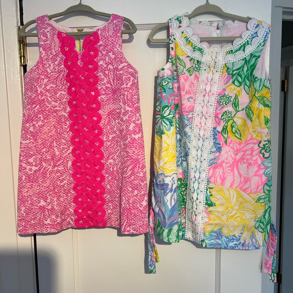 Lilly Pulitzer Pink and Multicolor Sleeveless Dresses
